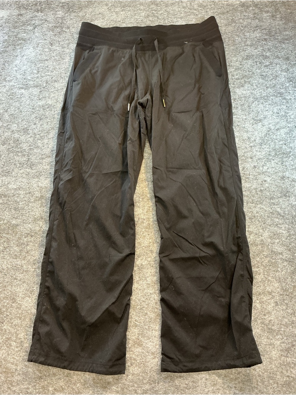Lululemon Dance Studio Casual Athleisure Black Drawstring Pants Size 12
